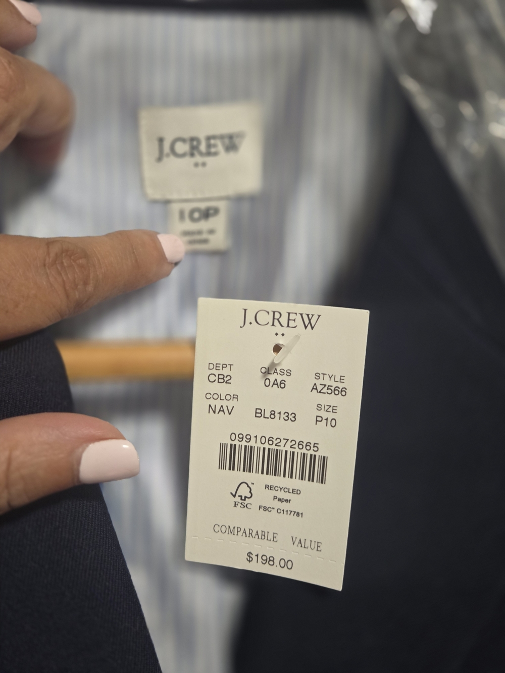 J.Crew Navy Blazer